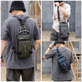 Zaino Compatto Uomo Nylon - Kaki