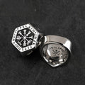 Anillo vintage de acero inoxidable
