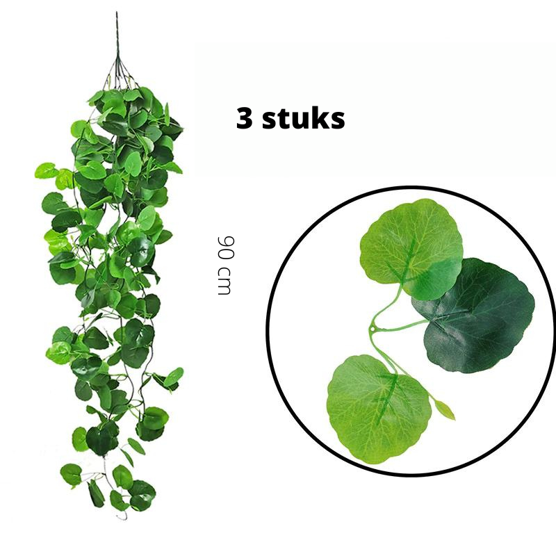 Groene Wanddecoratie | Klimops die geen verzorging nodig hebben (3 st.) - - - Pantino