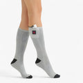 HeatSocks - regulowane podgrzewane skarpety z 2 darmowymi powerbankami dla maksymalnego komfortu - szare (uniwersalny rozmiar)