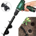 Taladro para tierra para taladro - GardenFeel - Universal - Ø 60mm - Acero negro