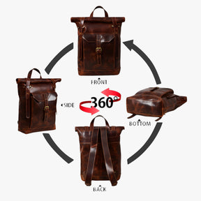 Saddleback | Bruine Roll-Top Rugzak - €25 : Saddleback | Bruine Roll-Top Rugzak in van Pantinoshop