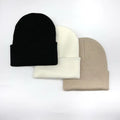 Gorro cortaviento para mujer - Negro, blanco y beige