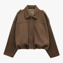 Jassen : Vera | Lichtgewicht Jasje in Bruin van Pantino