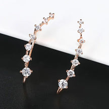 Earrings : Diamanten Oorbellen met Zeven Sterren Dames - Goud in Goud van Pantino