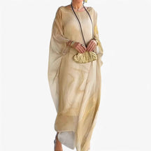 Maxi Jurk Dames Marmer Effect Elegant - Lange Zomerjurk Uniek