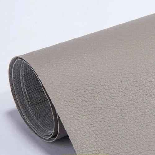 Zwarte zelfklevende leerlappen voor reparatie van bank, autostoelen, kleding - Set van 10x20cm