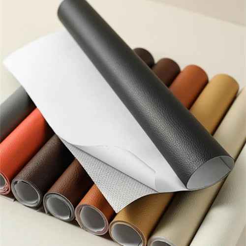 Zwarte zelfklevende leerlappen voor reparatie van bank, autostoelen, kleding - Set van 10x20cm