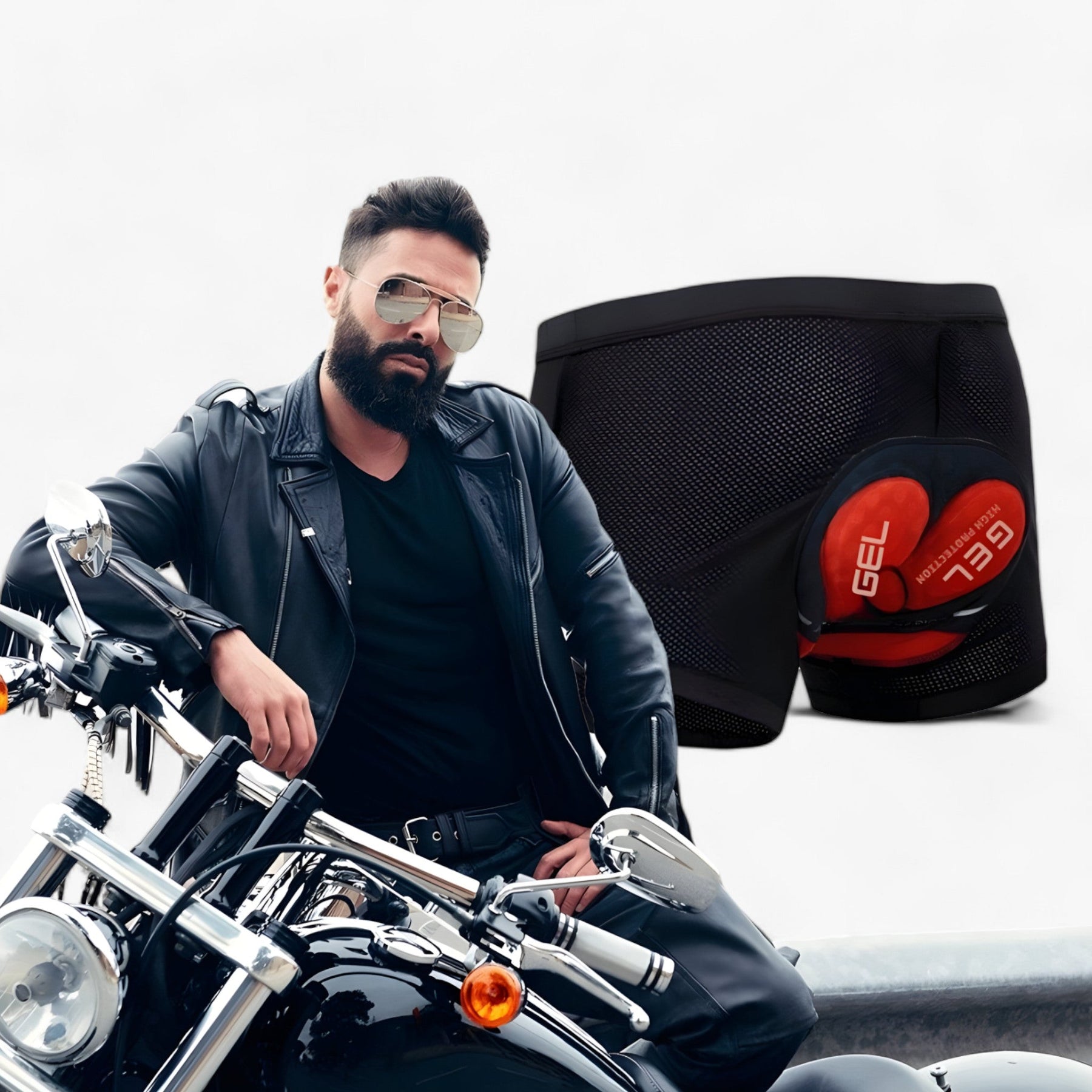 Kurtka motocyklowa męska SeatCloud krótka z technicznego oddychającego materiału, idealna na wiosnę/lato