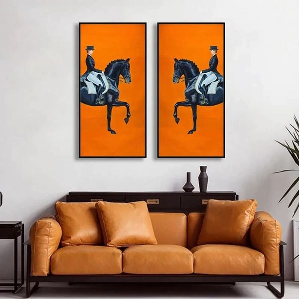 Cavallo | Luxury Canvas  Pantino Oranje (Links+Rechts) 50x100 