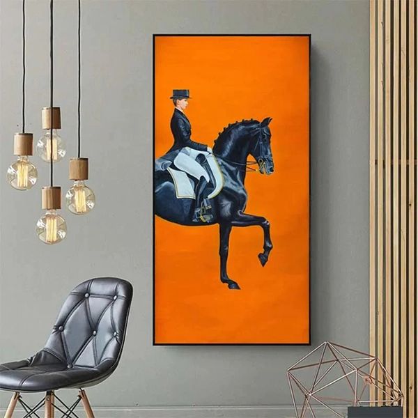 Cavallo | Luxury Canvas Home Décor Pantino Oranje (Links) 50x100 