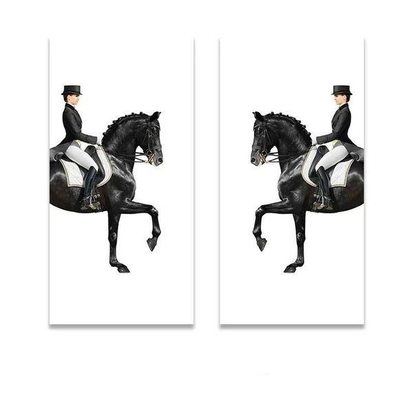 Cavallo | Luxury Canvas Home Décor Pantino Wit (Links+Rechts) 50x100 
