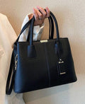 Bolso de cuero Emily para mujer, negro, ideal para uso diario y salidas nocturnas.