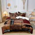 Luxe Layers - Juego de ropa de cama con funda nórdica Adventure Forest