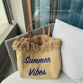 Veala | Fashion strandtas reistas - Khaki - Beach bag - Pantino