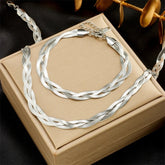 ACCESSOIRES : THE GENEVA BLING SET in ZILVER van Pantino