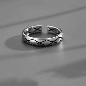 Striking Elegance - Rings for Men - zilveren X Resizable - Ring - Pantino