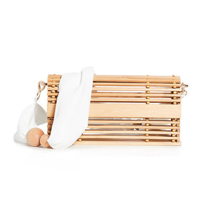 Veala | Bamboe mand tas - - Beach bag - Pantino