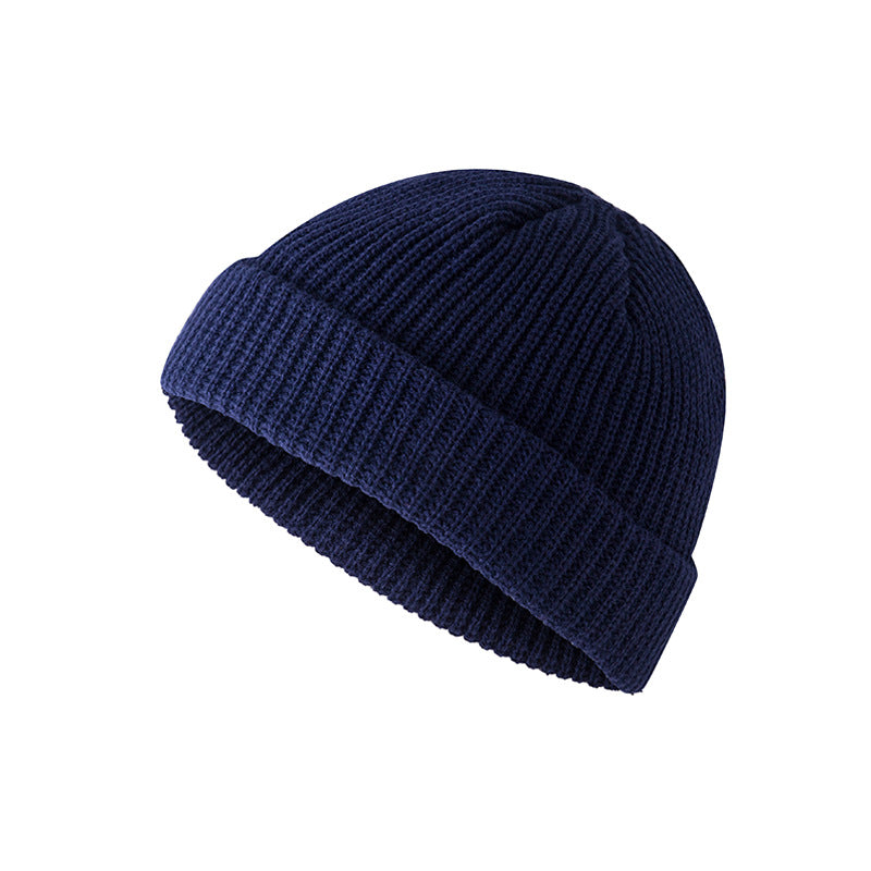 Benutzer definierte kurze Krempe Peaked Knit Manschette Visier Mütze Hut Winter