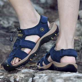 Ruben - Bruine Heren-Sandalen - - Sandalen - Pantino