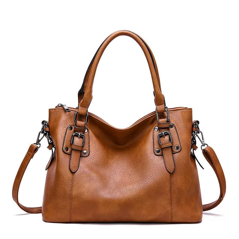 Isabel - Retro Handtas met Meerdere Zakjes Evergreen Handbag Pantino Bruin  