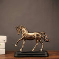 Adorno de caballo de resina - Accesorio para el hogar