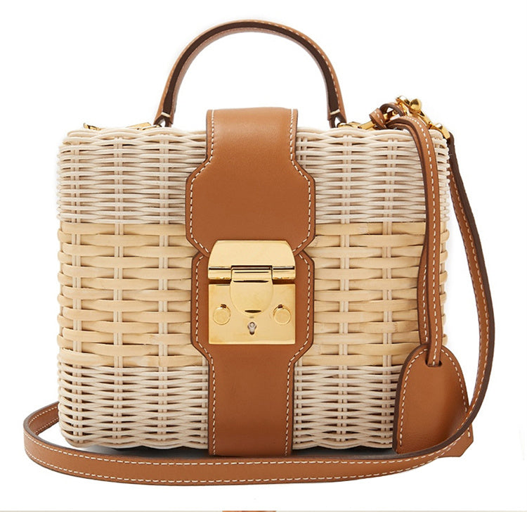 Veala | Crossbody vakantie strandtas - Bruin - Beach bag - Pantino