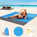 Alfombra de playa impermeable, esterilla portátil para picnic al aire libre - Azul