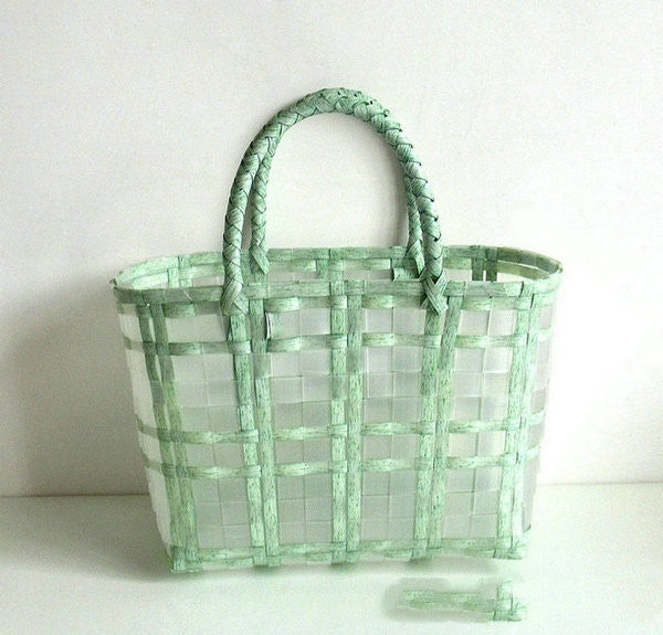 Veala | Transparante Jelly Strandtas - Groen - Beach bag - Pantino