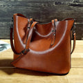 Bolso Cruzado para Mujer Camel - Cuero