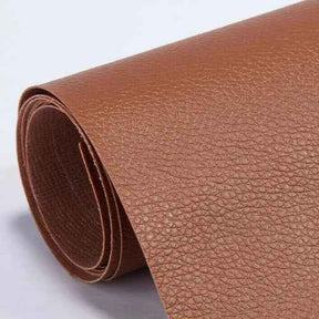 Zwarte zelfklevende leerlappen voor reparatie van bank, autostoelen, kleding - Set van 10x20cm
