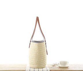 Beach bag : Veala | Geweven casual handtas in van Pantino