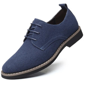 Filbert - Suède Heren leren schoenen met vetersluiting - Blauw - - Pantino