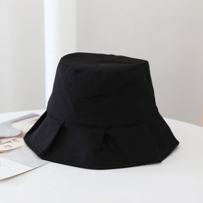 Veala | Zomer Solid Bucket Hat - Zwart - hats - Pantino