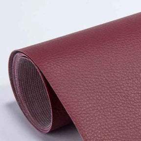 Zwarte zelfklevende leerlappen voor reparatie van bank, autostoelen, kleding - Set van 10x20cm