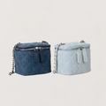 Celeste Denim Schoudertas PM Dames - Denim Blauw