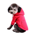 Maglione Sottile in Pile a Colore Unito per Cani - Rosso