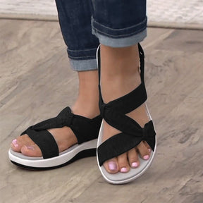 Tess | Casual Dames Sandalen - Chic Ontwerp voor een Verfijnde Alledaagse Stijl - Zwart - Tess | Casual Dames Sandalen - Chic Ontwerp voor een Verfijnde Alledaagse Stijl - € - Pantino