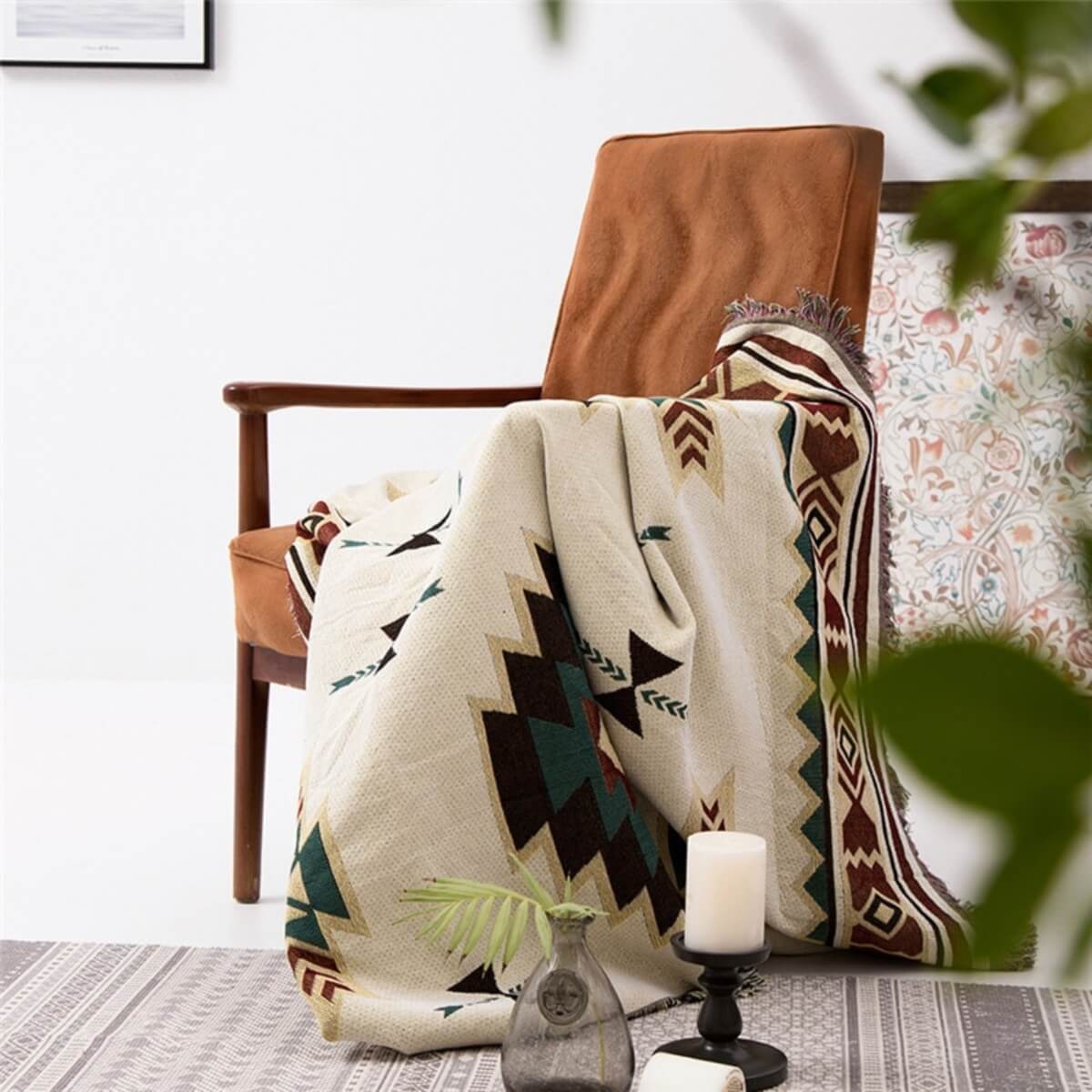 Comfy Naro™ | Geometrisch Azteken vloerkleed - - Scandinavian Blankets - Pantino