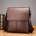 Torba crossbody męska czarna - męska 1 szt. vintage torba listonoszka w stylu vintage