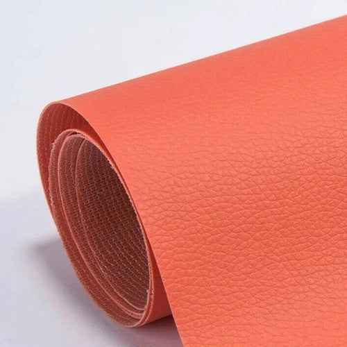 Zwarte zelfklevende leerlappen voor reparatie van bank, autostoelen, kleding - Set van 10x20cm