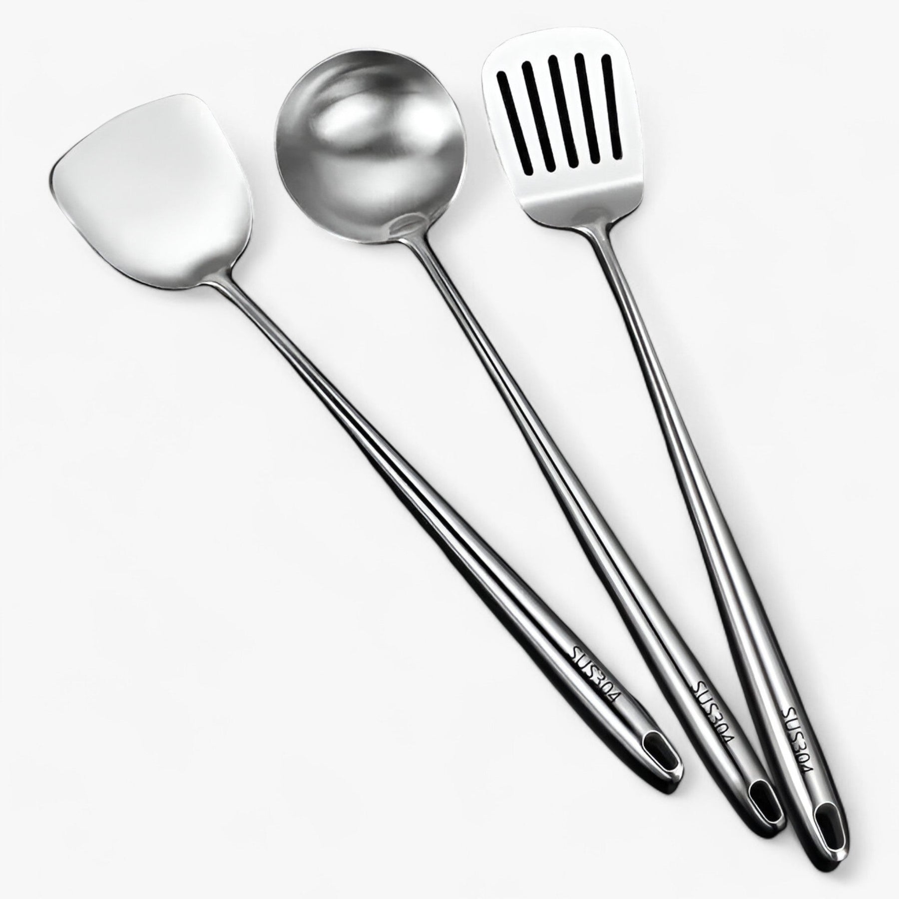 Kitchen Utensils : Roestvrij staal keukenapparatuur | Betrouwbaar, veelzijdig kookgerei in Lepel + Soeplepel + Lepel met klap van Pantinoshop