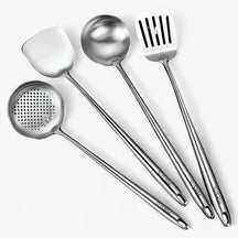 Kitchen Utensils : Roestvrij staal keukenapparatuur | Betrouwbaar, veelzijdig kookgerei in Set van 4 van Pantinoshop