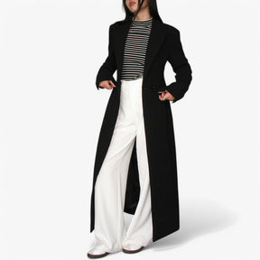 Lange Elegante Beige Trenchcoat voor Dames met Riem - Klassieke Tijdloze Bovenkleding