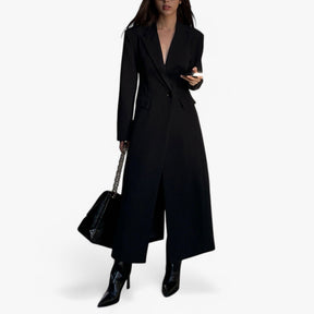 Lange Elegante Beige Trenchcoat voor Dames met Riem - Klassieke Tijdloze Bovenkleding