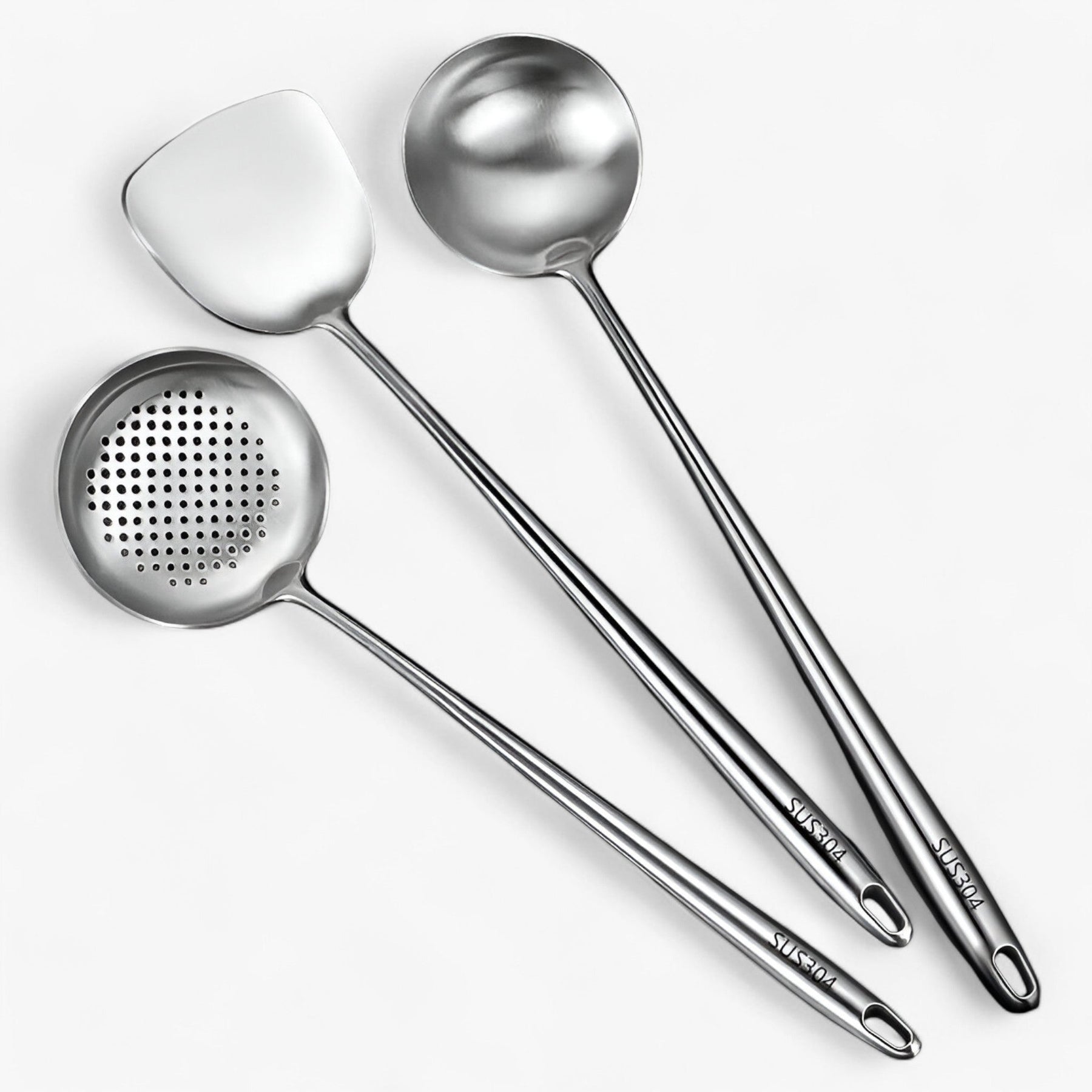 Kitchen Utensils : Roestvrij staal keukenapparatuur | Betrouwbaar, veelzijdig kookgerei in Lepel + Soeplepel + schoenmakerslepel van Pantinoshop