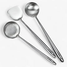 Kitchen Utensils : Roestvrij staal keukenapparatuur | Betrouwbaar, veelzijdig kookgerei in Lepel + Soeplepel + schoenmakerslepel van Pantinoshop