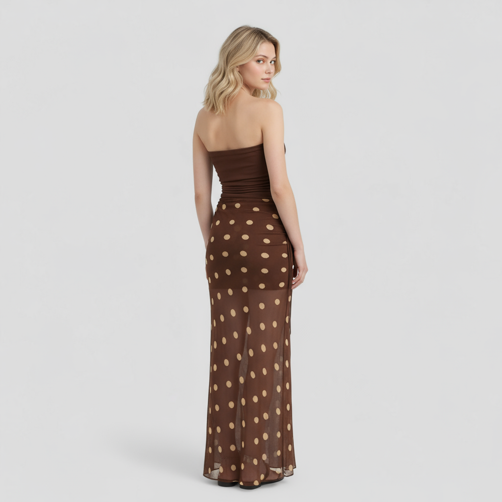 Women Set : Agnesia | Tweedelige Set Dames met Stippen in van Pantino