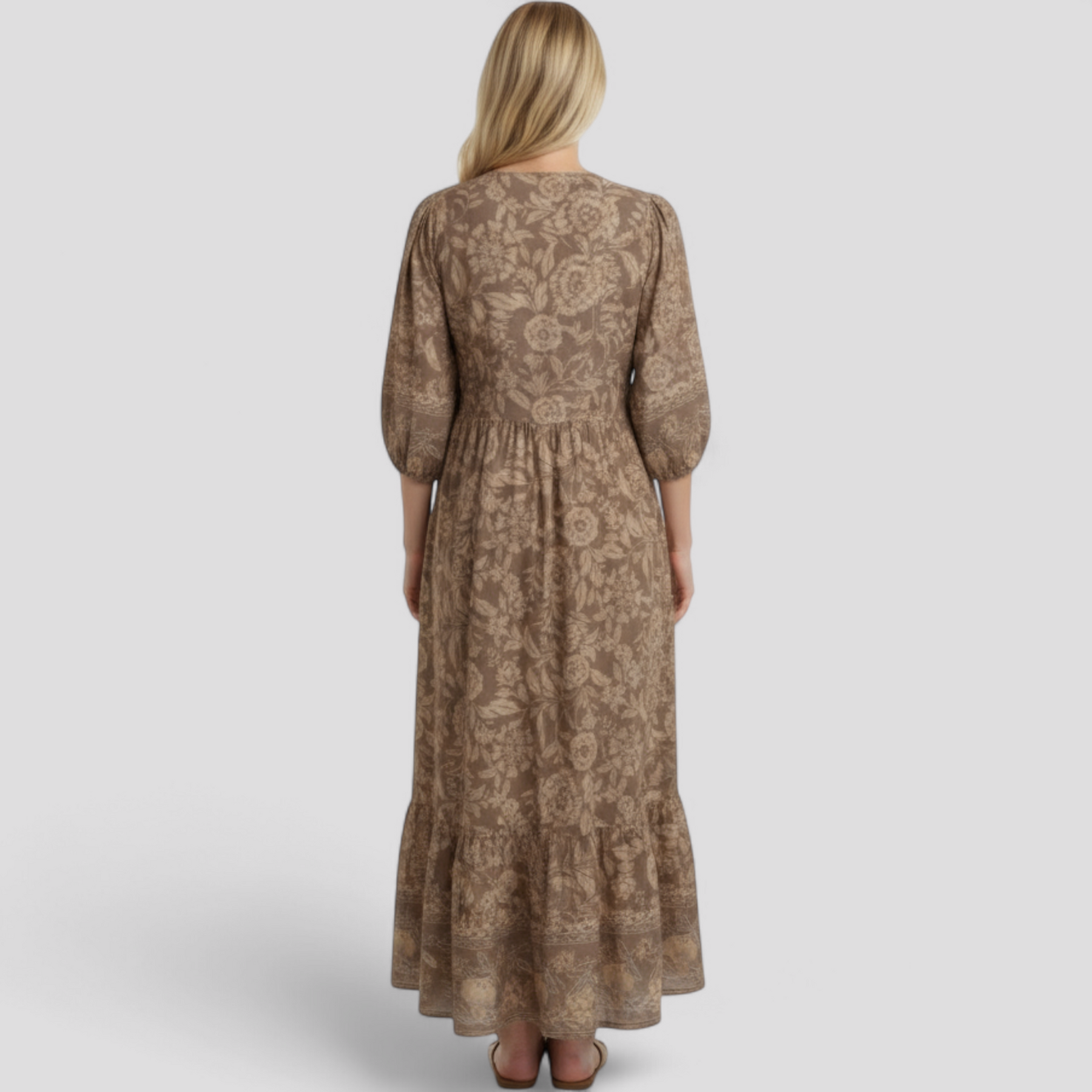 Women Set : Micola | Dames Elegante Zomerjurk met Bloemenprint in van Pantino