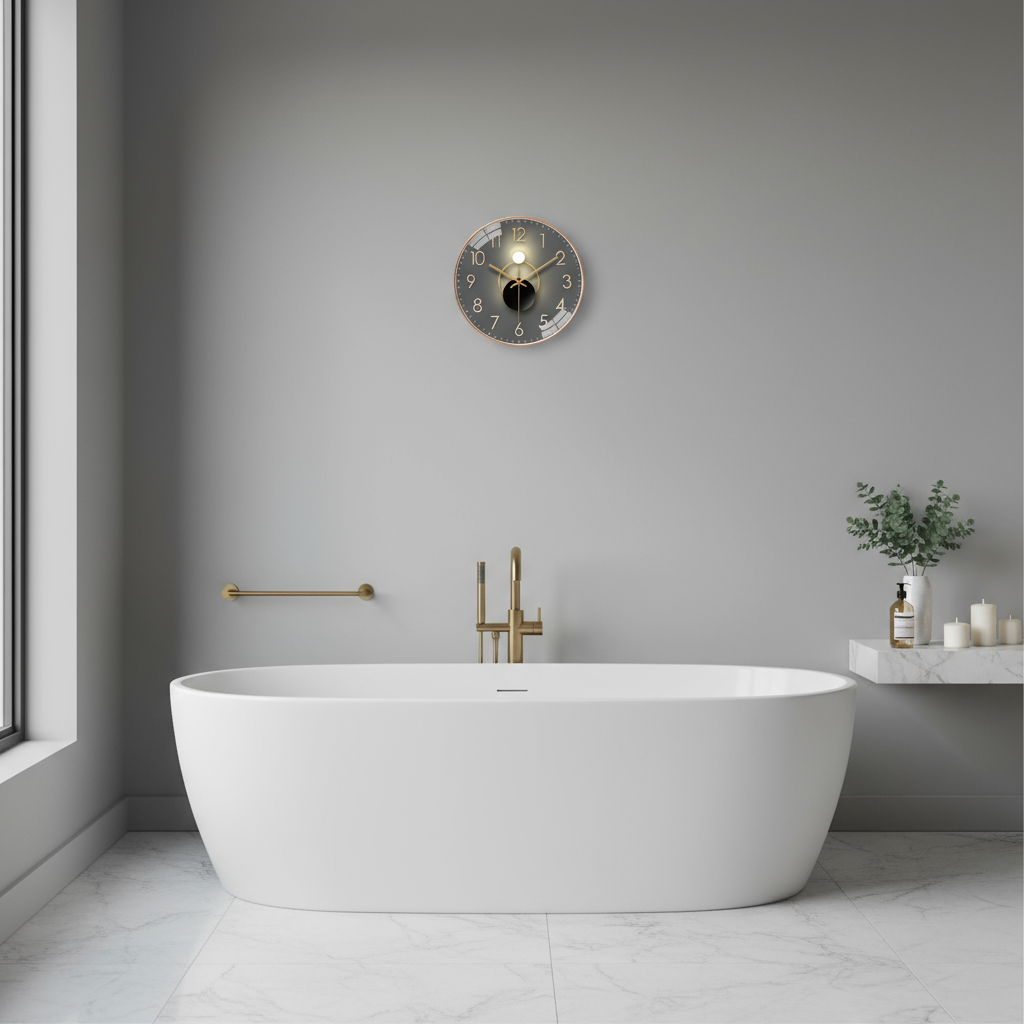 Stille Wandklok met Minimalistisch Design Kwarts